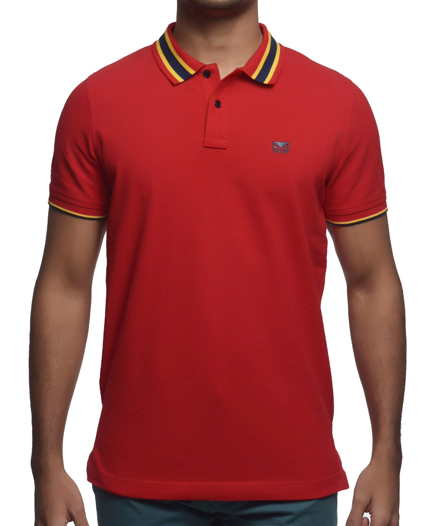 Men’s Slim Fit Urban Polo T-shirt – Red 1