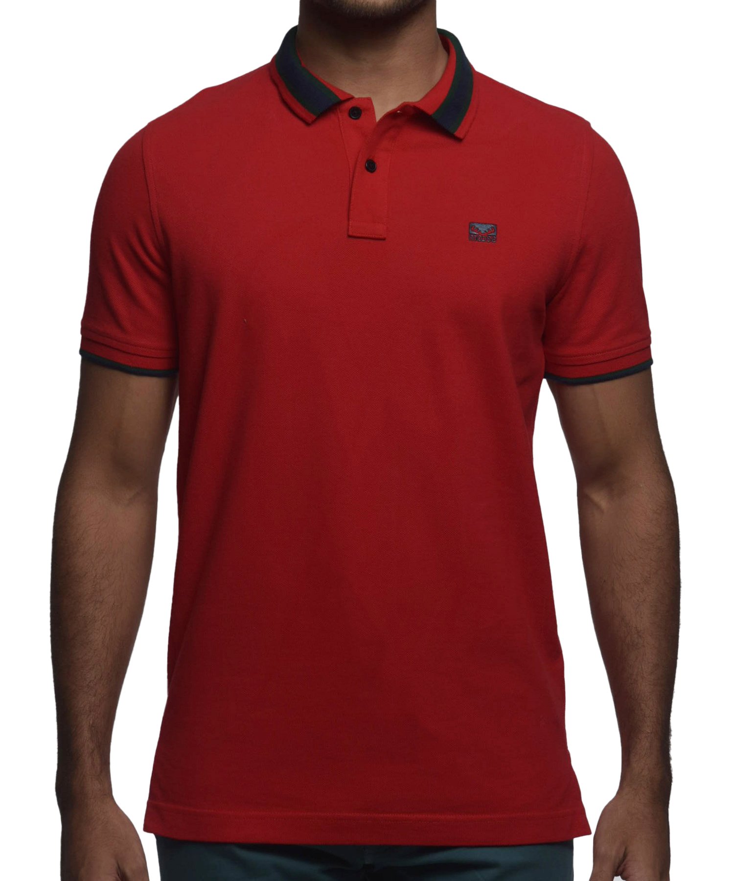 Men’s Slim Fit Urban Polo T-shirt – Red 2