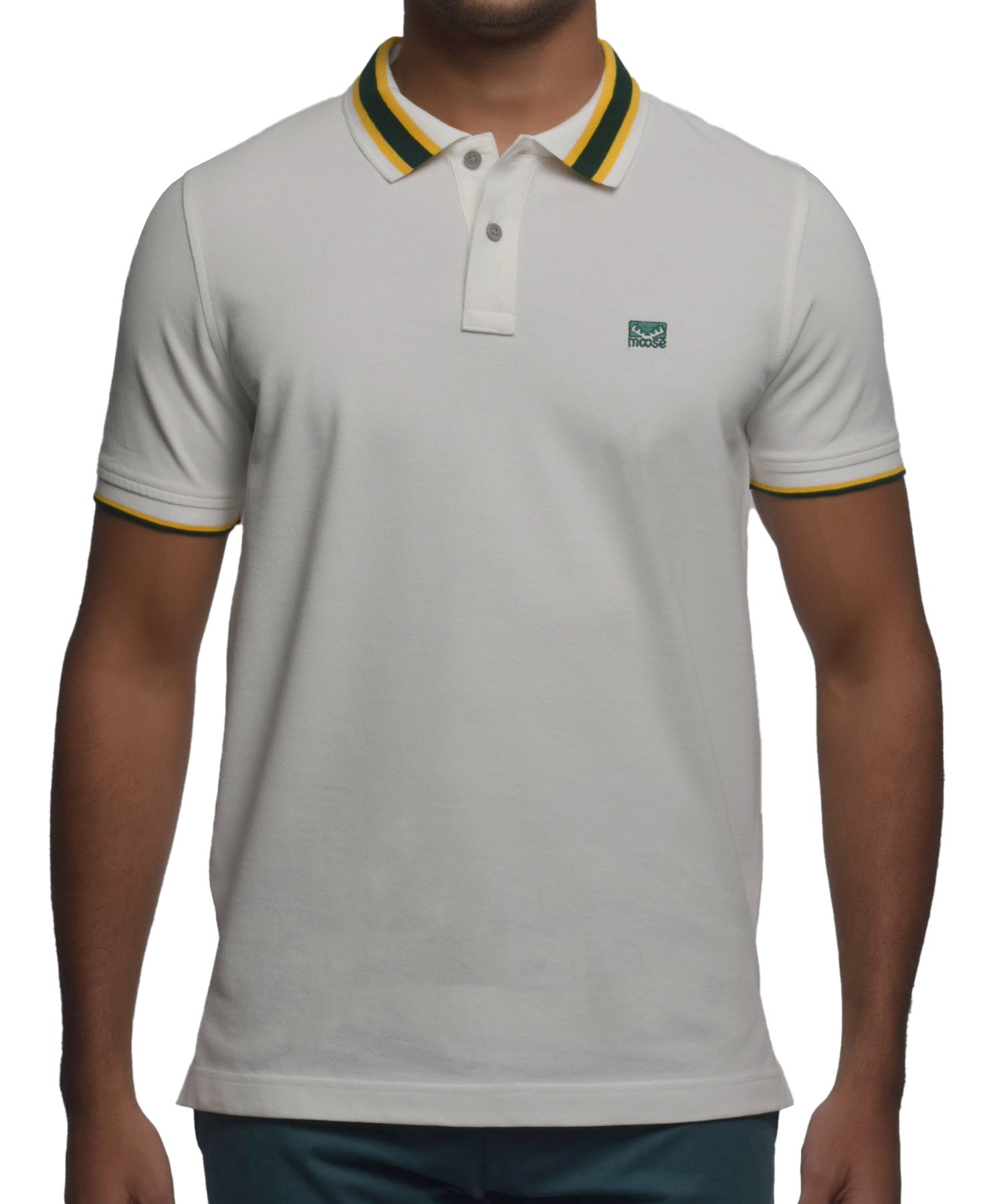 Men’s Slim Fit Urban Polo T-shirt – White 1