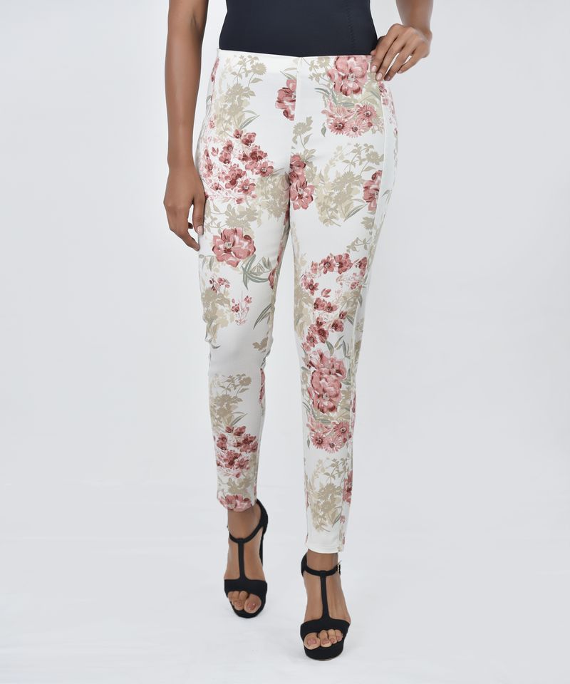 Women’s Premium Legging – Peach Floral